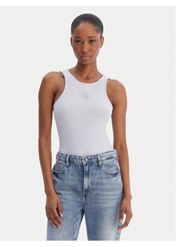 Guess Top W6RP39 KD092 Błękitny Regular Fit ze sklepu MODIVO w kategorii Bluzki damskie - zdjęcie 188513133