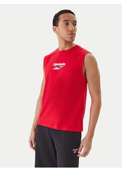 Reebok Tank top Bradshaw RK25560CCM Czerwony Regular Fit ze sklepu MODIVO w kategorii T-shirty męskie - zdjęcie 188513152
