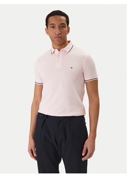 Tommy Hilfiger Polo Seasonal MW0MW39993 Różowy Slim Fit ze sklepu MODIVO w kategorii T-shirty męskie - zdjęcie 188513213