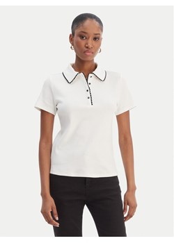 Morgan Polo 261-DLOLI Biały Slim Fit ze sklepu MODIVO w kategorii Bluzki damskie - zdjęcie 188513234