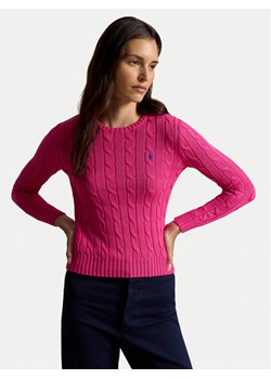 Polo Ralph Lauren Sweter 211971869508 Różowy Slim Fit ze sklepu MODIVO w kategorii Swetry damskie - zdjęcie 188513311