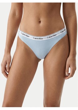 Calvin Klein Underwear Stringi 000QD5043E Błękitny ze sklepu MODIVO w kategorii Majtki damskie - zdjęcie 188513322