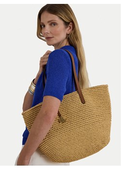LAUREN RALPH LAUREN Torebka 431982179001 Brązowy ze sklepu MODIVO w kategorii Torby Shopper bag - zdjęcie 188513344