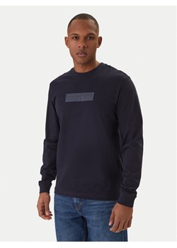 Napapijri Longsleeve S-Box Logo NP0A8BC5 Granatowy Regular Fit ze sklepu MODIVO w kategorii T-shirty męskie - zdjęcie 188513370