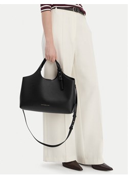 Tommy Hilfiger Torebka Th Logo Satchel AW0AW18282 Czarny ze sklepu MODIVO w kategorii Torebki damskie - zdjęcie 188513380