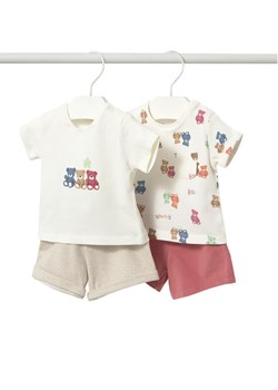 Mayoral Komplet 2 t-shirtów i spodenek 1652 Kolorowy Regular Fit ze sklepu MODIVO w kategorii Komplety niemowlęce - zdjęcie 188513441