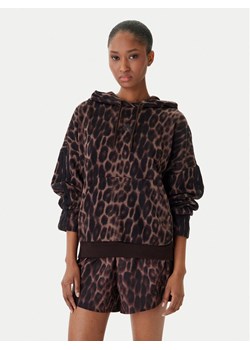 adidas Bluza Seasonal Essentials Leopard Print KH0293 Brązowy Loose Fit ze sklepu MODIVO w kategorii Bluzy damskie - zdjęcie 188513583