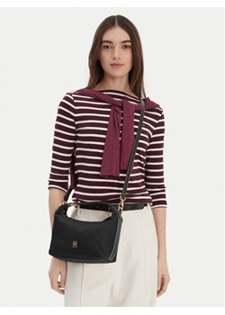 Tommy Hilfiger Torebka Th Go Crossover Nylon AW0AW18164 Czarny ze sklepu MODIVO w kategorii Torebki damskie - zdjęcie 188513601