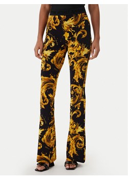Versace Jeans Couture Legginsy 80HAC107 JS533 Czarny Flare Fit ze sklepu MODIVO w kategorii Spodnie damskie - zdjęcie 188513634