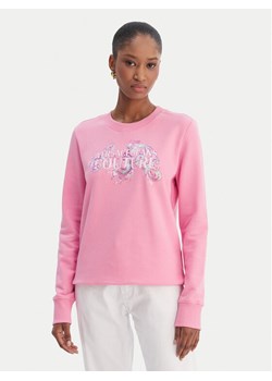 Versace Jeans Couture Bluza 80HAIE02 CF00E Różowy Regular Fit ze sklepu MODIVO w kategorii Bluzy damskie - zdjęcie 188513862