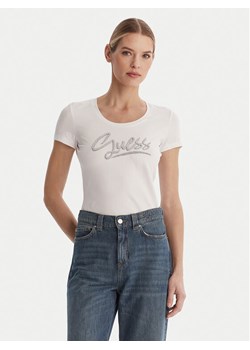 Guess T-Shirt W6RI24 J1314 Biały Regular Fit ze sklepu MODIVO w kategorii Bluzki damskie - zdjęcie 188513863