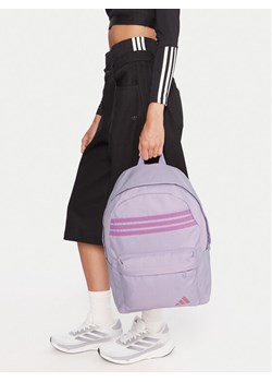 adidas Plecak Classic 3-Stripes Horizontal JZ3322 Fioletowy ze sklepu MODIVO w kategorii Plecaki dla dzieci - zdjęcie 188513891