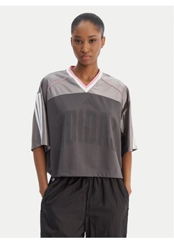 adidas T-Shirt Stadium KC4977 Szary Loose Fit ze sklepu MODIVO w kategorii Bluzki damskie - zdjęcie 188514024