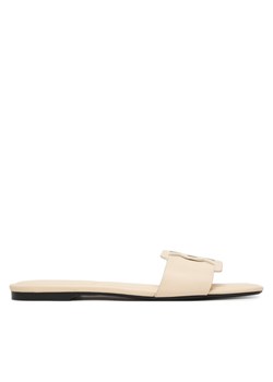 Calvin Klein Klapki Square Flat Sandal Emblem HW0HW03128 Żółty ze sklepu MODIVO w kategorii Klapki damskie - zdjęcie 188514070