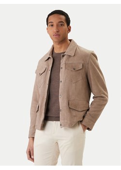 Milestone Kurtka skórzana Valerio 612205 60790 Beżowy Regular Fit ze sklepu MODIVO w kategorii Kurtki męskie - zdjęcie 188514123