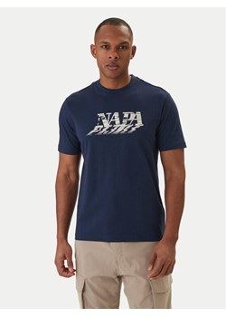 Napapijri T-Shirt Lodestar NP0A4FGY Granatowy Regular Fit ze sklepu MODIVO w kategorii T-shirty męskie - zdjęcie 188514203