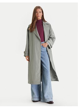 Calvin Klein Jeans Trencz LV047F509G Szary Regular Fit ze sklepu MODIVO w kategorii Płaszcze damskie - zdjęcie 188514234