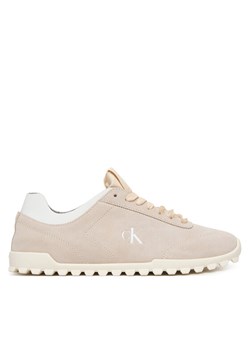 Calvin Klein Sneakersy Low Profile Run MG Sue HW0HW03150 Beżowy ze sklepu MODIVO w kategorii Buty sportowe damskie - zdjęcie 188514263