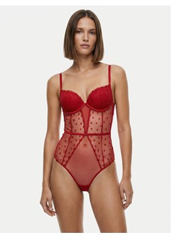 Guess Body O6RM03 KC600 Czerwony ze sklepu MODIVO w kategorii Body damskie - zdjęcie 188514320