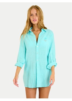 Banana Moon Koszula Garel Zelena MWW04 Turkusowy Regular Fit ze sklepu MODIVO w kategorii Koszule damskie - zdjęcie 188514423