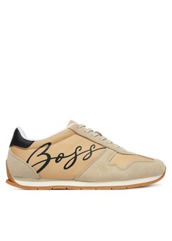 BOSS Sneakersy Levon 50563440 Beżowy ze sklepu MODIVO w kategorii Buty sportowe damskie - zdjęcie 188514442
