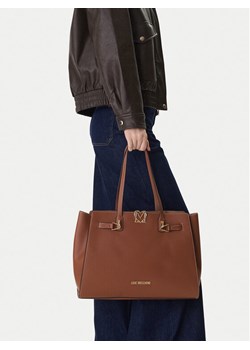 LOVE MOSCHINO Torebka JC4124PP1OLM0200 Brązowy ze sklepu MODIVO w kategorii Torby Shopper bag - zdjęcie 188514463