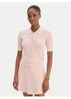 Guess Kardigan V6RR02 Z4652 Różowy Regular Fit ze sklepu MODIVO w kategorii Swetry damskie - zdjęcie 188514502