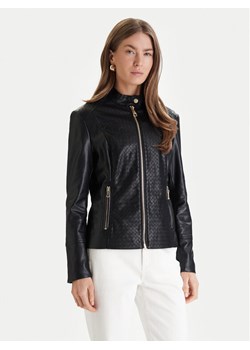 Guess Kurtka z imitacji skóry W6RL52 WL850 Czarny Regular Fit ze sklepu MODIVO w kategorii Kurtki damskie - zdjęcie 188514550
