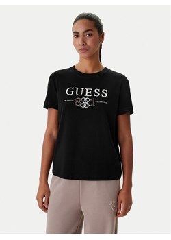 Guess T-Shirt V6RI13 KD772 Czarny Regular Fit ze sklepu MODIVO w kategorii Bluzki damskie - zdjęcie 188514602