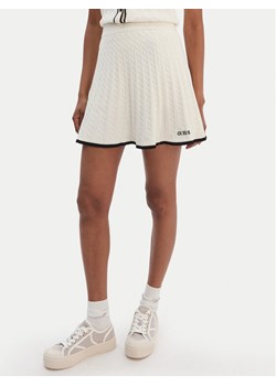 Guess Spódnica mini V6RD07 Z4652 Écru Regular Fit ze sklepu MODIVO w kategorii Spódnice - zdjęcie 188514604