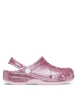 Crocs Klapki Classic Chunky Glitter Clog K 211939 Różowy ze sklepu MODIVO w kategorii Klapki dziecięce - zdjęcie 188514681
