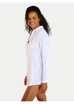 Banana Moon Koszula Garel Zelena LTL10 Biały Regular Fit ze sklepu MODIVO w kategorii Koszule damskie - zdjęcie 188514760