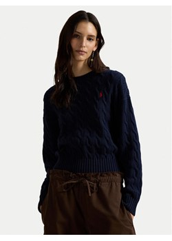 Polo Ralph Lauren Sweter 211A96245001 Granatowy Relaxed Fit ze sklepu MODIVO w kategorii Swetry damskie - zdjęcie 188514812