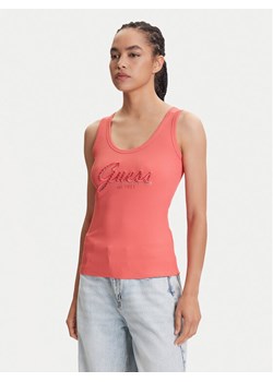 Guess Top W5YP00 KCXJ2 Różowy Regular Fit ze sklepu MODIVO w kategorii Bluzki damskie - zdjęcie 188514993