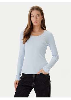 Calvin Klein Bluzka LV044D235G Błękitny Slim Fit ze sklepu MODIVO w kategorii Bluzki damskie - zdjęcie 188515003