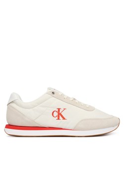Calvin Klein Jeans Sneakersy Retro Runner Ess Mix Mat YM0YM01361 Beżowy ze sklepu MODIVO w kategorii Buty sportowe męskie - zdjęcie 188515064