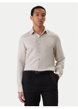 Calvin Klein Koszula LV019EU121 Beżowy Regular Fit ze sklepu MODIVO w kategorii Koszule męskie - zdjęcie 188515094
