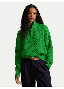 Polo Ralph Lauren Sweter 211963467500 Zielony Relaxed Fit ze sklepu MODIVO w kategorii Swetry damskie - zdjęcie 188515334