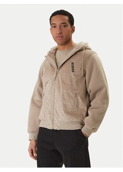 Guess Kurtka przejściowa Z6RL00 KD622 Beżowy Regular Fit ze sklepu MODIVO w kategorii Kurtki męskie - zdjęcie 188515453