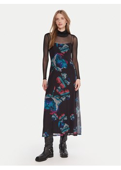Desigual Sukienka codzienna Watercolor Lacroix 25WWVK03 Czarny Regular Fit ze sklepu MODIVO w kategorii Sukienki - zdjęcie 188515482