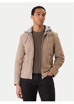 Milestone Kurtka skórzana Rivoli 612205 60785 Beżowy Regular Fit ze sklepu MODIVO w kategorii Kurtki męskie - zdjęcie 188515523