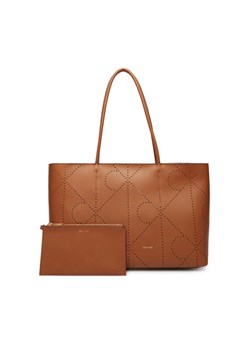 Calvin Klein Torebka Emblem Aop Perfor Lthr Tote LV04F3359G Brązowy ze sklepu MODIVO w kategorii Torby Shopper bag - zdjęcie 188515524