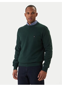 Tommy Hilfiger Bluza Essential MW0MW37237 Zielony Regular Fit ze sklepu MODIVO w kategorii Bluzy męskie - zdjęcie 188515573