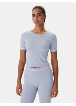 Guess T-Shirt V6RP02 Z4692 Błękitny Slim Fit ze sklepu MODIVO w kategorii Bluzki damskie - zdjęcie 188515613