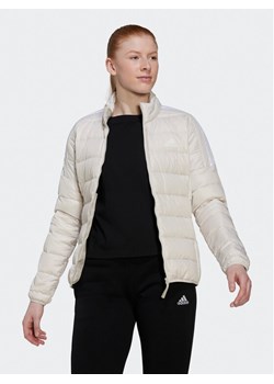 adidas Kurtka puchowa Essentails Down HK4664 Écru Slim Fit ze sklepu MODIVO w kategorii Kurtki damskie - zdjęcie 188515633