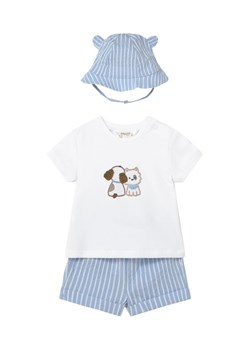Mayoral Komplet t-shirt i spodenki 1276 Błękitny Regular Fit ze sklepu MODIVO w kategorii Komplety niemowlęce - zdjęcie 188515714