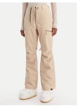 Roxy Spodnie snowboardowe Nadia ERJTP03271 Beżowy Tailored Fit ze sklepu MODIVO w kategorii Spodnie damskie - zdjęcie 188515754