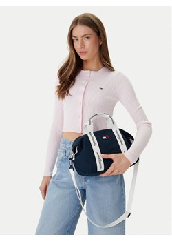 Tommy Jeans Torebka Ess Daily Mini Tote AW0AW18460 Granatowy ze sklepu MODIVO w kategorii Listonoszki - zdjęcie 188515773