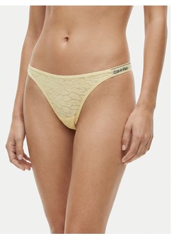 Calvin Klein Underwear Stringi LV00QD5154 Żółty ze sklepu MODIVO w kategorii Majtki damskie - zdjęcie 188515831