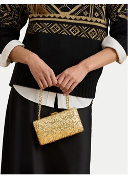 LAUREN RALPH LAUREN Torebka Sequined Small Franki 431980356002 Złoty ze sklepu MODIVO w kategorii Kopertówki - zdjęcie 188515833